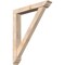 Ekena Millwork Traditional Traditional Smooth Bracket w/ Offset Brace, Douglas Fir, 5 1/2"W x 34"D x 42"H BKT0604X34X42TRA01SDF - alternate 1